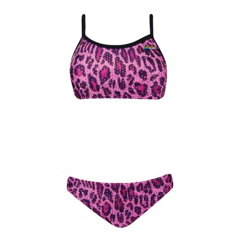 Funnies Pink Leopard 2PC Bikini Swimsuit